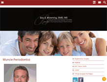Tablet Screenshot of browningperiodontics.com